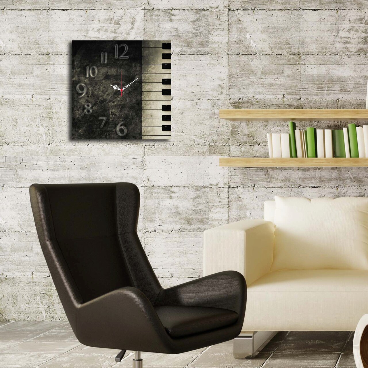 Ceas de perete, Msk-25, Dimensiune: 40 x 40 cm, Multicolor - imagine 3